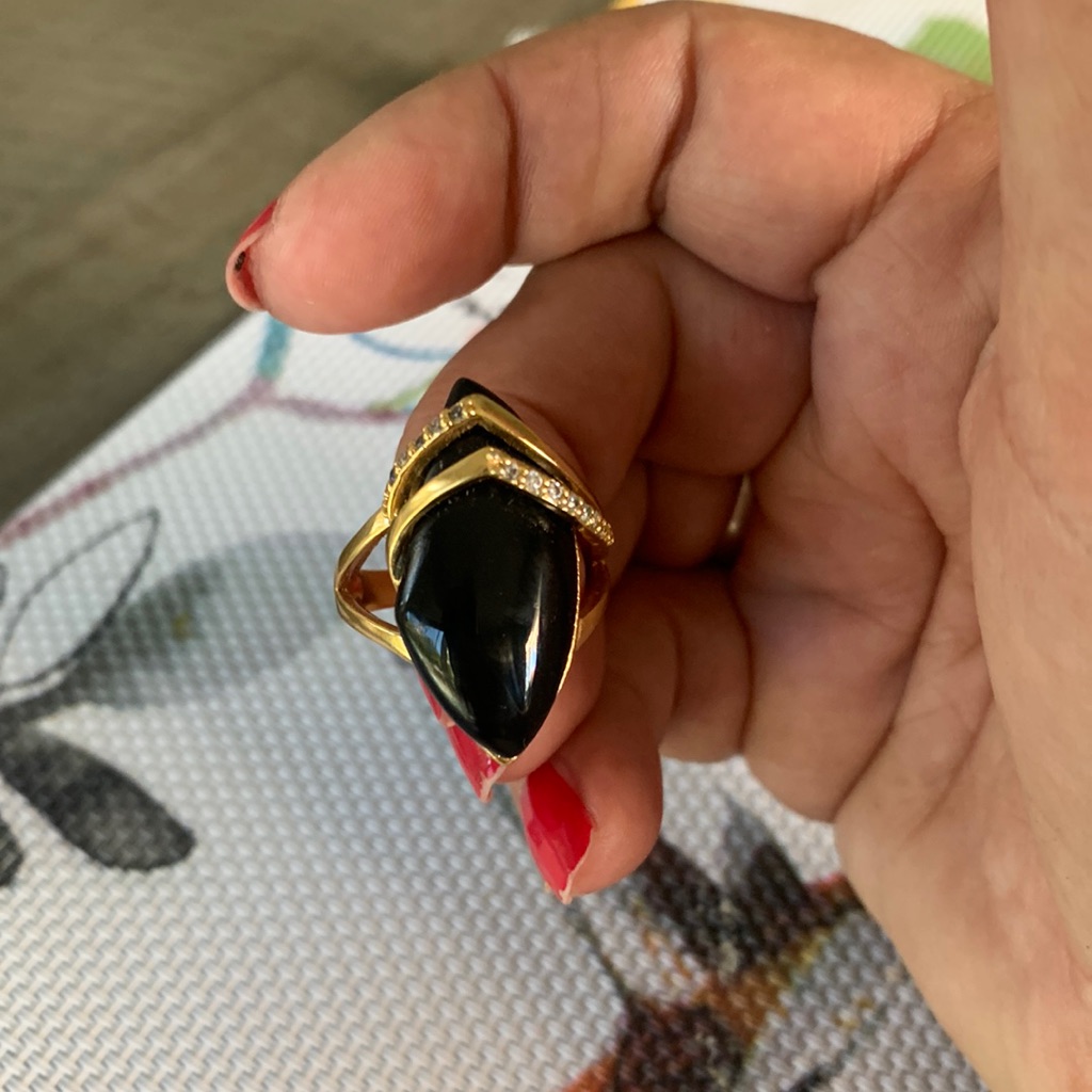 Black Plastic Ring .
